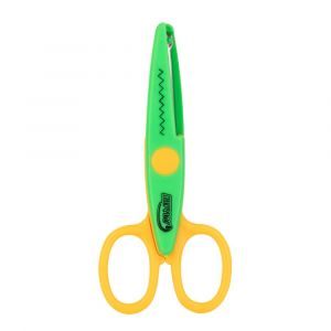 Tesoura Escolar de Picotar Zig Zag 13cm - Blister 1 Unidade