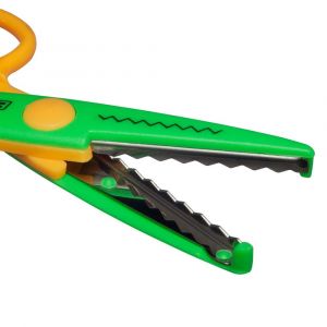 Tesoura Escolar de Picotar Zig Zag 13cm - Blister 1 Unidade