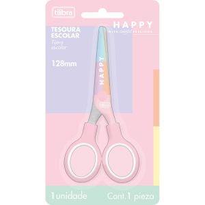 Tesoura Escolar Happy 128mm