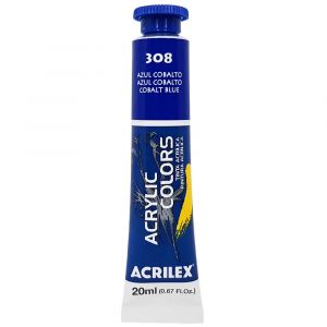 Tinta Acrílica Acrylic Colors 20ml Azul Cobalto Acrilex