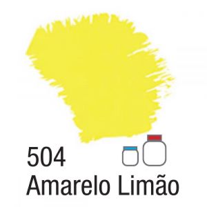 Tinta Acrílica Fosca - Nature Colors - 60ml - Amarelo Limão 504