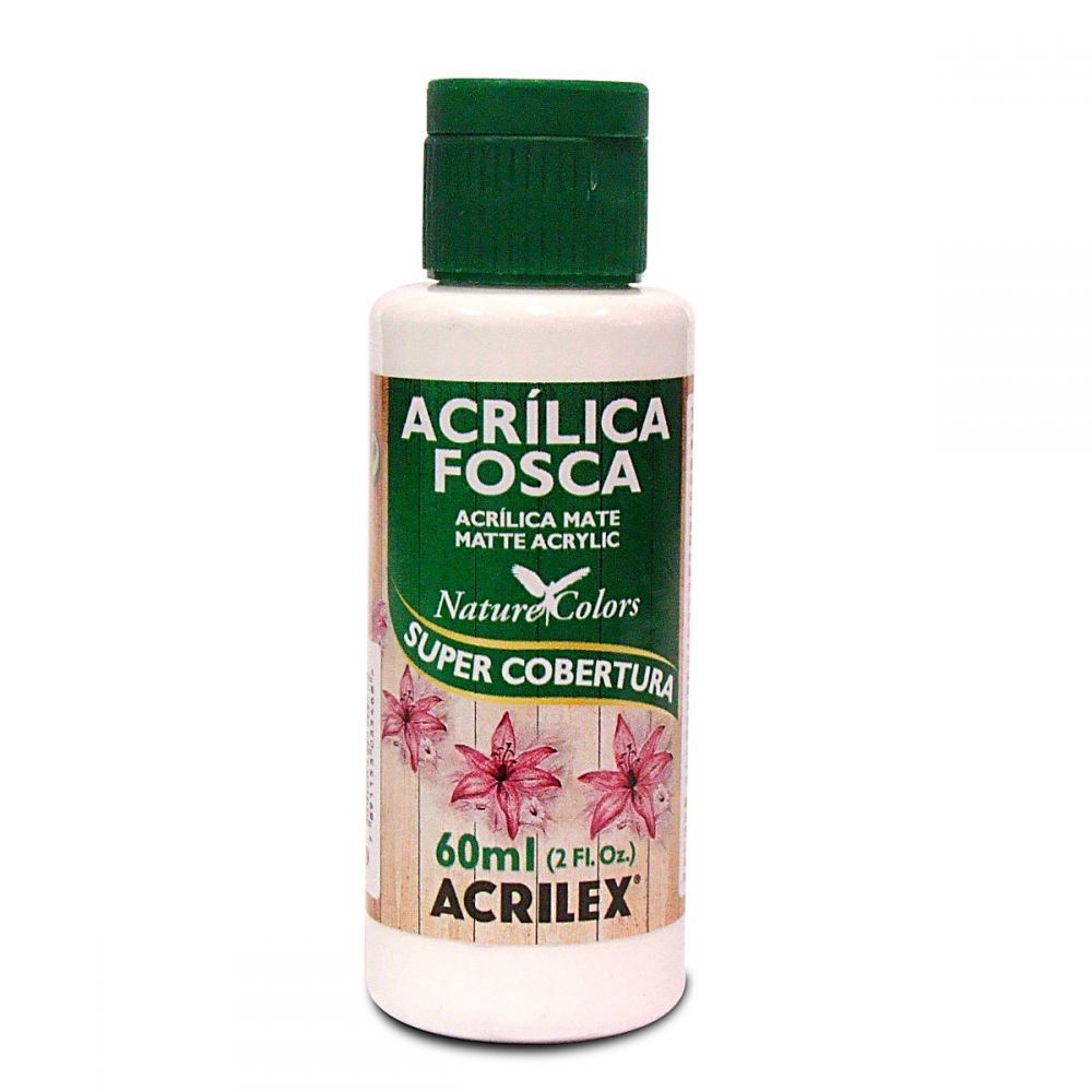 Tinta Acrílica Fosca - Nature Colors - 60ml - Branco 519