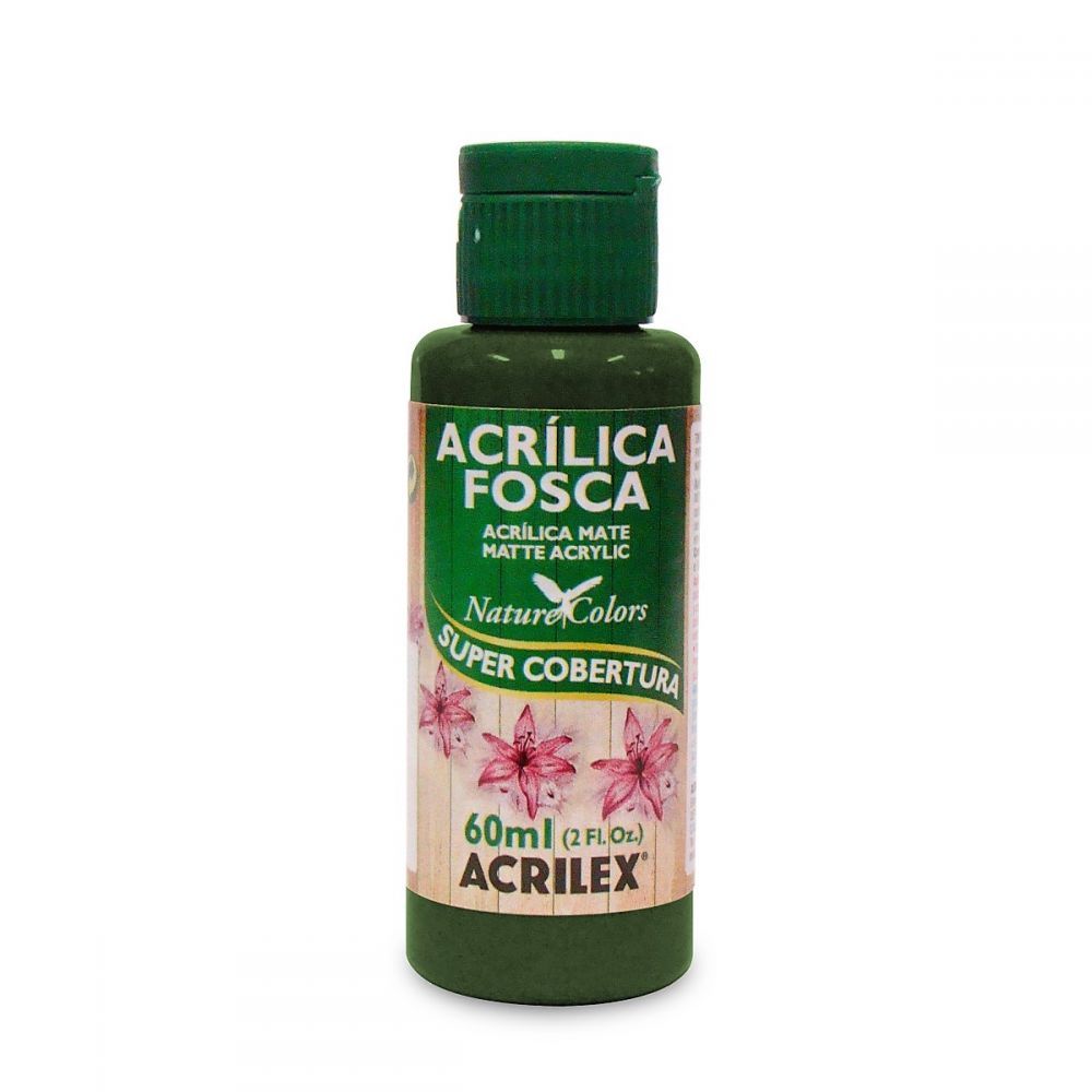 Tinta Acrílica Fosca - Nature Colors - 60ml - Verde Grama 582