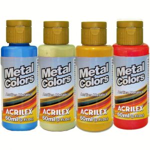 Tinta Acrílica Metal Colors 60ml (Unidade)