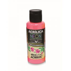 Tinta Acrílica Neon Acrilex 60ml - Vermelho 103