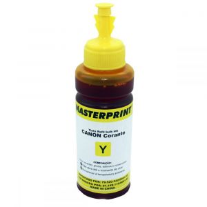 Refil de Tinta Corante para Impressora Bulk Ink Masterprint Compatível com Canon 100ml - Amarelo