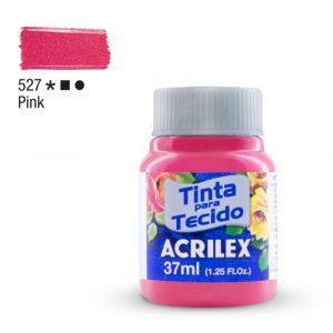 Tinta para Tecido Fosca 37ml - Tons de Rosa (Unidade)