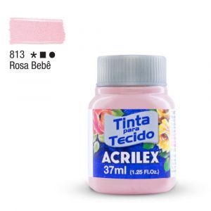 Tinta para Tecido Fosca 37ml - Tons de Rosa (Unidade)