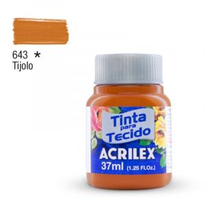 Tinta para Tecido Fosca 37ml - Tons Alaranjados