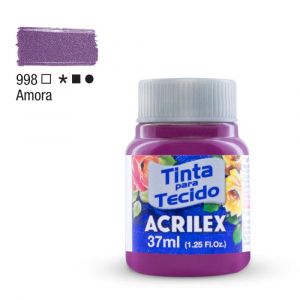 Tinta para Tecido Fosca 37ml - Tons de Lilás, Violeta e Roxo