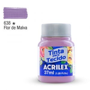 Tinta para Tecido Fosca 37ml - Tons de Lilás, Violeta e Roxo