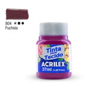 Tinta para Tecido Fosca 37ml - Tons de Lilás, Violeta e Roxo