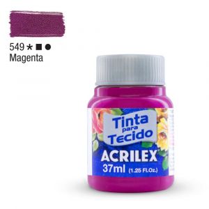 Tinta para Tecido Fosca 37ml - Tons de Lilás, Violeta e Roxo