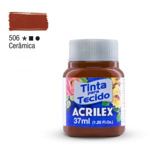 Tinta para Tecido Fosca 37ml - Tons de Marrom e Bege (Unidade)