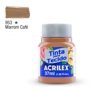 Tinta para Tecido Fosca 37ml - Tons de Marrom e Bege (Unidade)