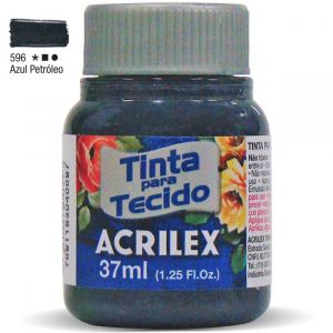 Tinta para Tecido Fosca 37ml - Tons de Azul