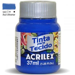 Tinta para Tecido Fosca 37ml - Tons de Azul