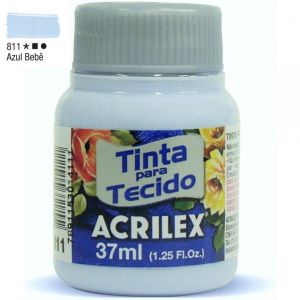 Tinta para Tecido Fosca 37ml - Tons de Azul