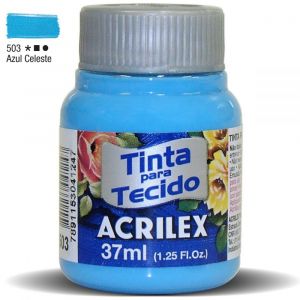 Tinta para Tecido Fosca 37ml - Tons de Azul