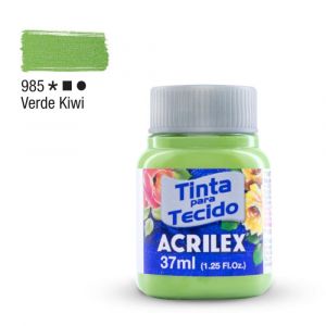 Tinta para Tecido Fosca 37ml - Tons de Verde (Unidade)