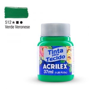 Tinta para Tecido Fosca 37ml - Tons de Verde (Unidade)