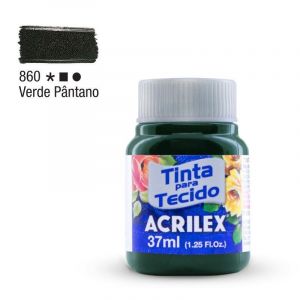 Tinta para Tecido Fosca 37ml - Tons de Verde (Unidade)