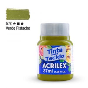 Tinta para Tecido Fosca 37ml - Tons de Verde (Unidade)