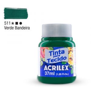 Tinta para Tecido Fosca 37ml - Tons de Verde (Unidade)