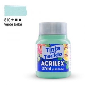 Tinta para Tecido Fosca 37ml - Tons de Verde (Unidade)