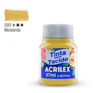 Tinta para Tecido Fosca 37ml - Tons de Amarelo (Unidade)