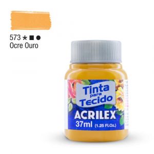 Tinta para Tecido Fosca 37ml - Tons de Amarelo (Unidade)