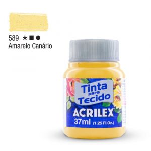 Tinta para Tecido Fosca 37ml - Tons de Amarelo (Unidade)