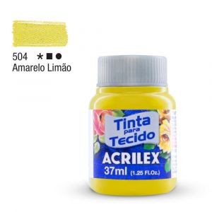 Tinta para Tecido Fosca 37ml - Tons de Amarelo (Unidade)