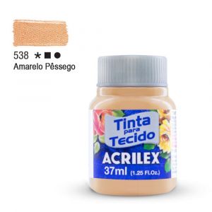 Tinta para Tecido Fosca 37ml - Tons de Amarelo (Unidade)