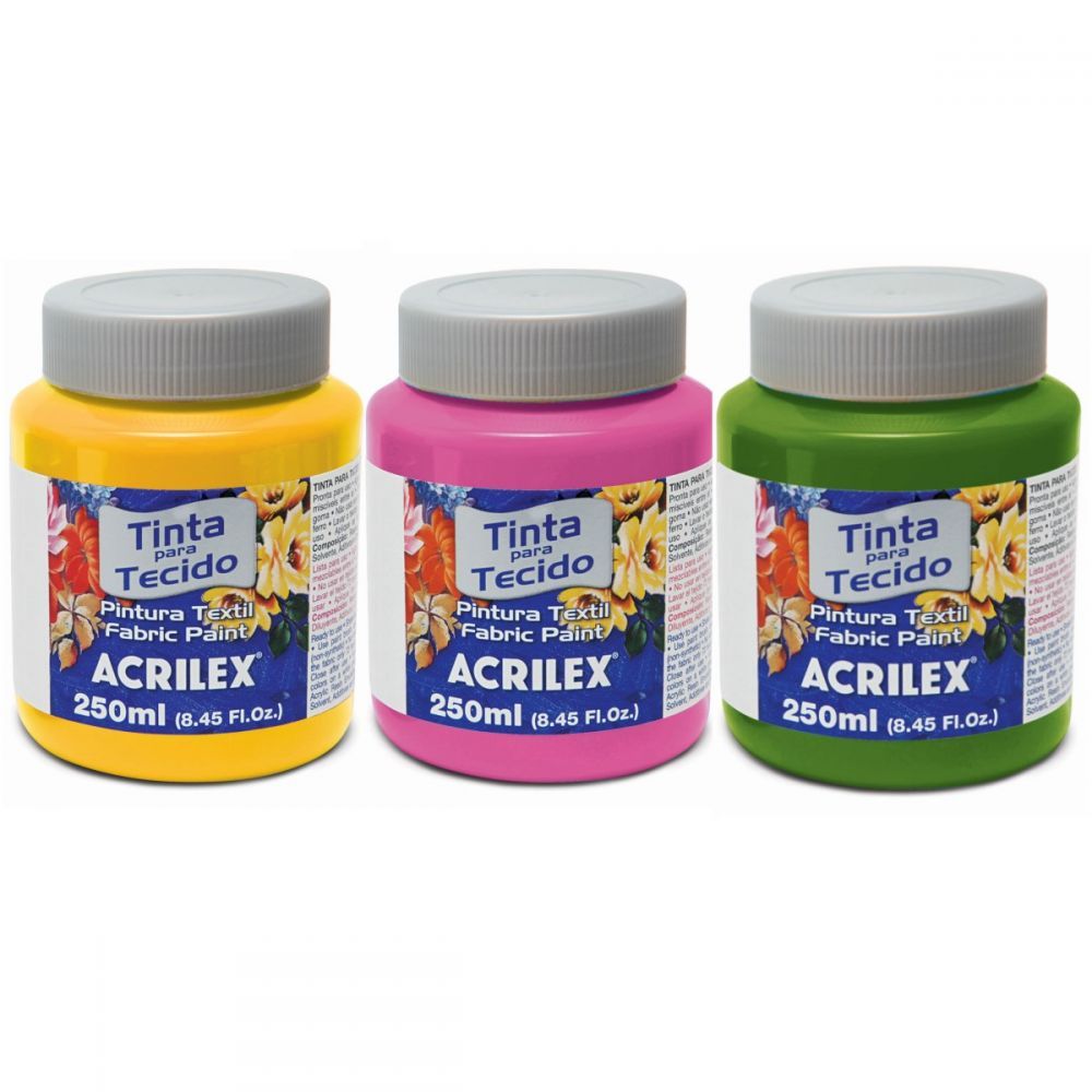 Tinta para Tecido Fosca Acrilex 250ml (Unidade)