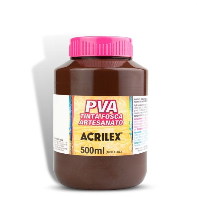 Tinta PVA Fosca 500ml Chocolate Acrilex