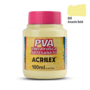 Tinta PVA Fosca Acrilex 100ml Tons de Amarelo e Laranja (Unidade)