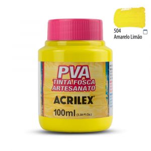 Tinta PVA Fosca Acrilex 100ml Tons de Amarelo e Laranja (Unidade)