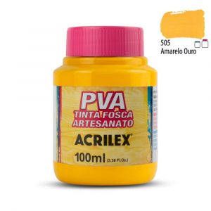 Tinta PVA Fosca Acrilex 100ml Tons de Amarelo e Laranja (Unidade)