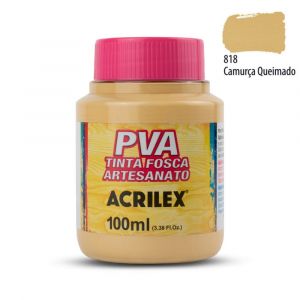 Tinta PVA Fosca Acrilex 100ml Tons de Amarelo e Laranja (Unidade)