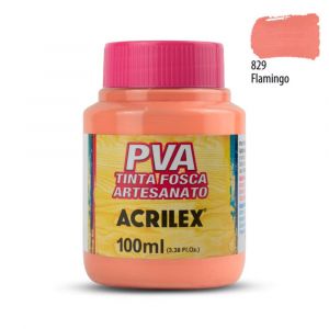 Tinta PVA Fosca Acrilex 100ml - Tons de Rosa e Lilás (Unidade)