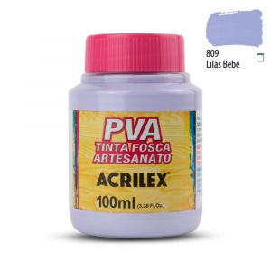 Tinta PVA Fosca Acrilex 100ml - Tons de Rosa e Lilás (Unidade)