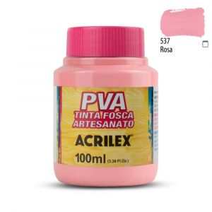 Tinta PVA Fosca Acrilex 100ml - Tons de Rosa e Lilás (Unidade)