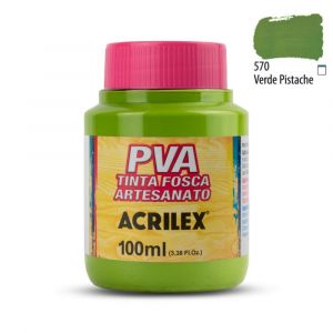 Tinta PVA Fosca Acrilex 100ml Tons de Verde (Unidade)