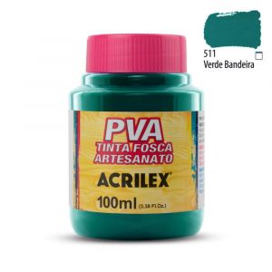 Tinta PVA Fosca Acrilex 100ml Tons de Verde (Unidade)