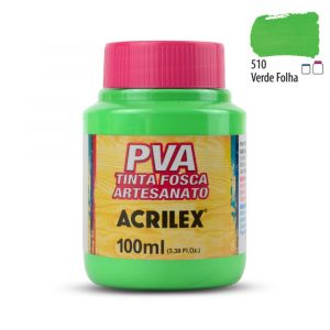 Tinta PVA Fosca Acrilex 100ml Tons de Verde (Unidade)