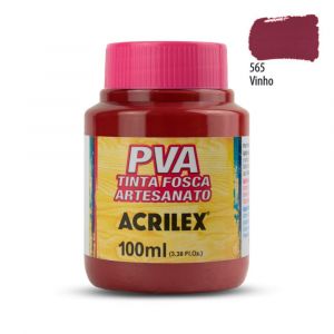 Tinta PVA Fosca Acrilex 100ml - Tons de Vermelho (Unidade)