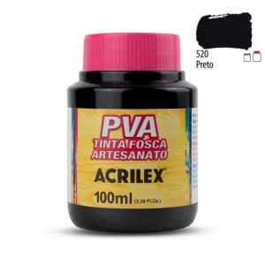 Tinta PVA Fosca Acrilex 100ml Cores Neutras (Unidade)