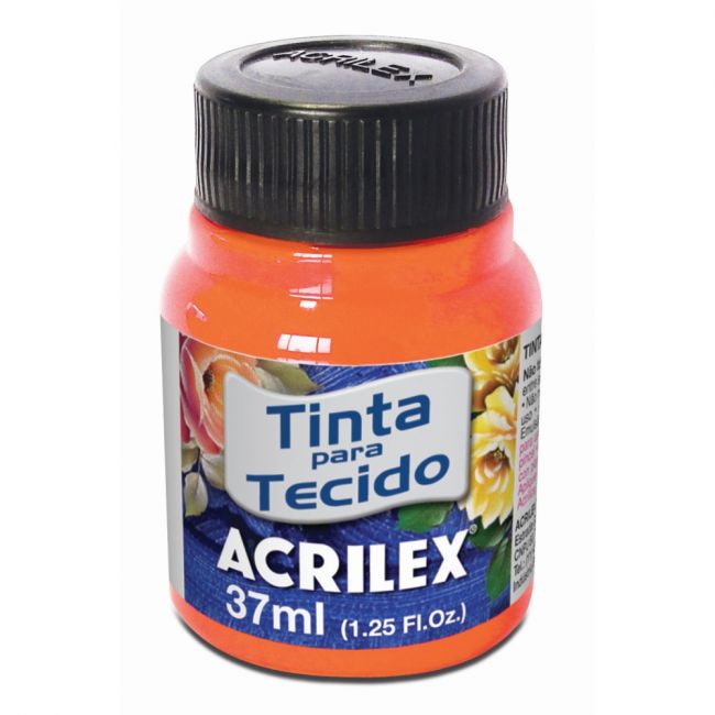 Tinta P/ Tecido Fluorescente 37ml Amarelo Ouro Acrilex