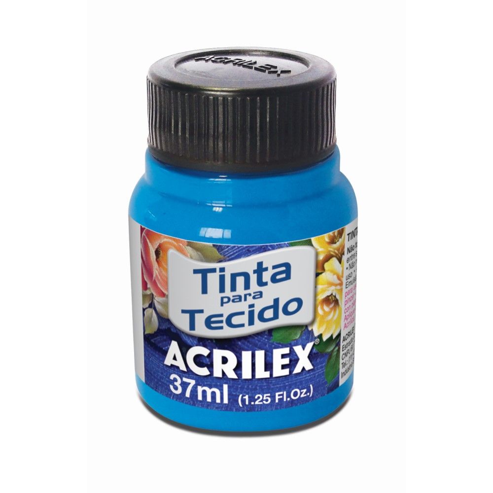 Tinta P/ Tecido Fluorescente 37ml Azul Acrilex